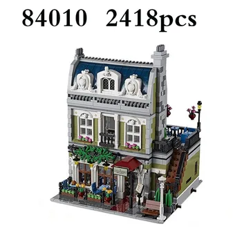 

84010(15010) Compatible lepining City Street 10243 Parisian Restaurant Set Building Model Kits Blocks Toys Christmas Gifts