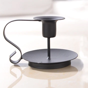 

European Art Candle Holder Metal Wedding Retro Romantic Candle Holder Adornos Para Casa Suporte Vela Home Decoration DD60ZT