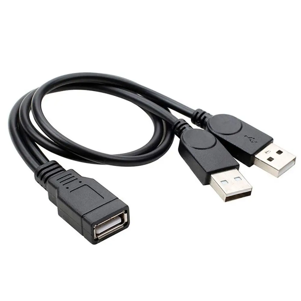 USB 2 0 кабель с двойным мужчин и женщин Мужской Мощность Удлинительный Y Тип