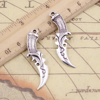 

10pcs Charms Dagger Sword 50x12mm Tibetan Silver Color Pendants Antique Jewelry Making DIY Handmade Craft Pendant