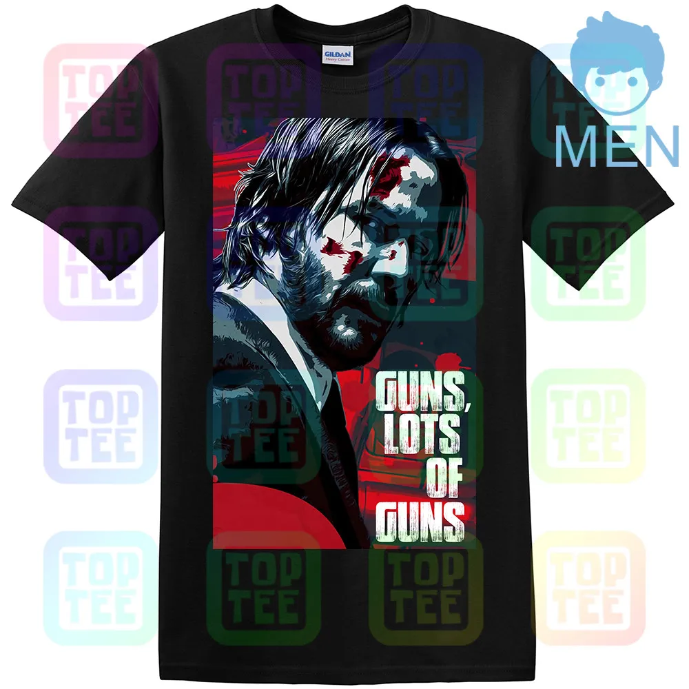 Футболка John Wick 3 guns lot of guns - Цвет: Черный