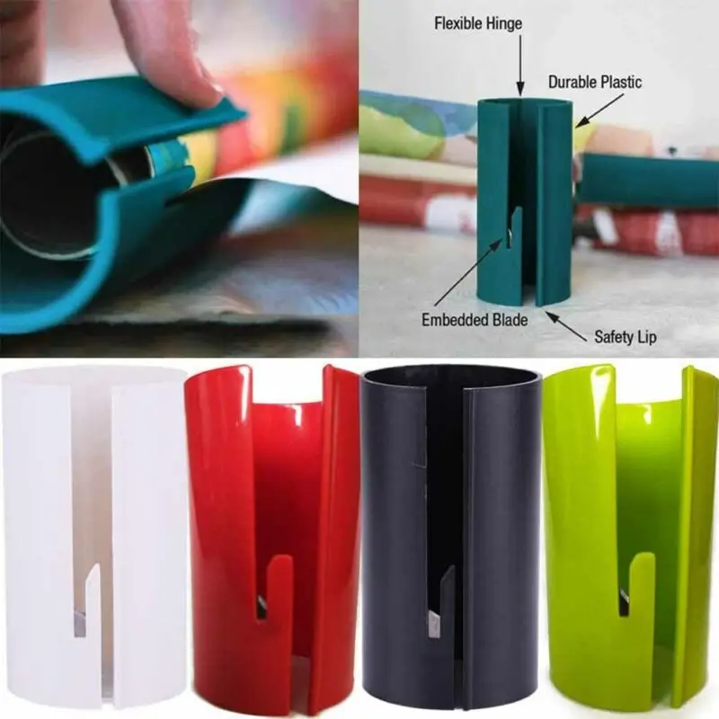 

Wrapping paper cutter Christmas Sliding Roll Cutter Cuts Gift Paper Cutter Cutting Dies Free shipping Wrapping Paper Roll Cutter