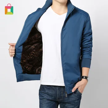 

Men's casual padded jacket zipper bomber jacket classic jacket windbreaker padded jacket Glittery