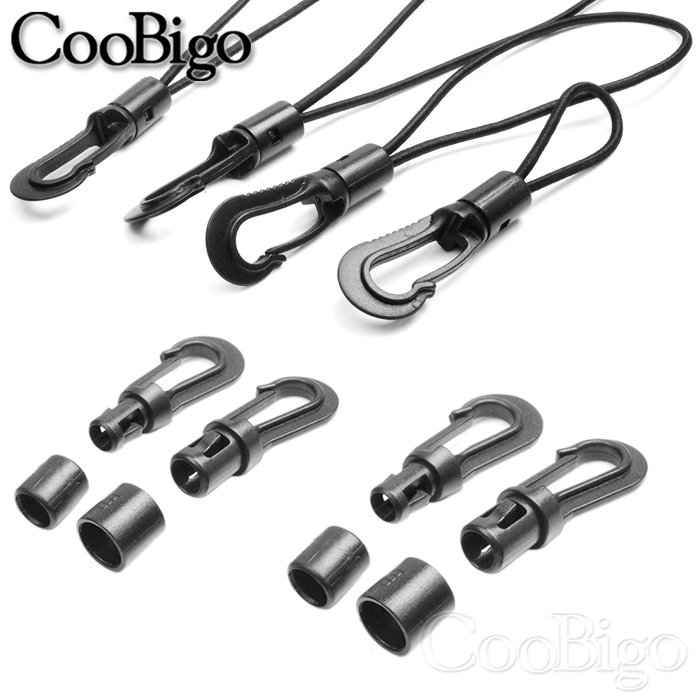 Elastic Rope Hooks Rubber Band Clip Fasteners Stretchy Bungee Shock