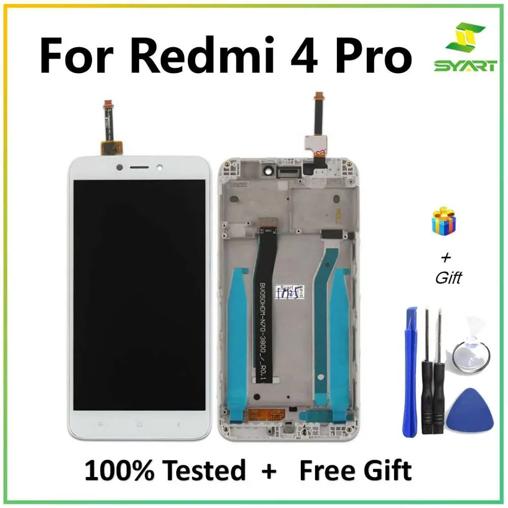 ЖК дисплей для Xiaomi Redmi 4 Pro Snapdragon 625 сенсорный экран дигитайзер в сборе с рамкой