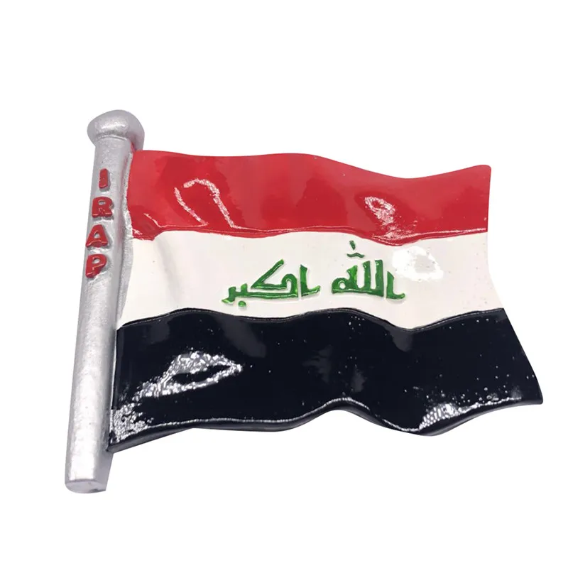Iraq Lychee World Flags магнит на холодильник креативная Смола Hign качественная наклейка на холодильник Современное кухонное украшение для дома - Цвет: Iraq