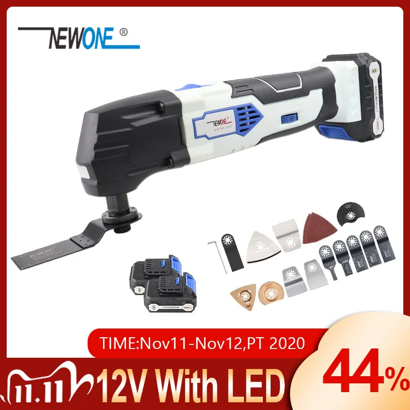 12V Li-ion Oscillating Saw Tool Electric Power Tool With Metal/Wood BladesWoodworking Multitool Renovator Tools Set NEWONE