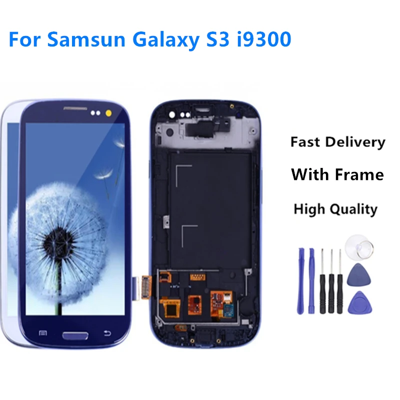 

Quality Assurance For SAMSUNG Galaxy S3 Display i9300 i9300i Touch Screen Digitizer Replacement +Assemble Tools