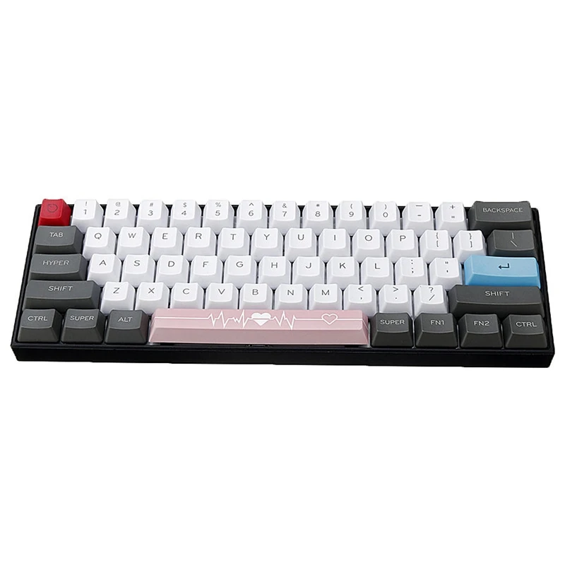 PBT Space Keycaps механическая клавиатура DIY Keycap(6.25U Space Keycap)-сердцебиение