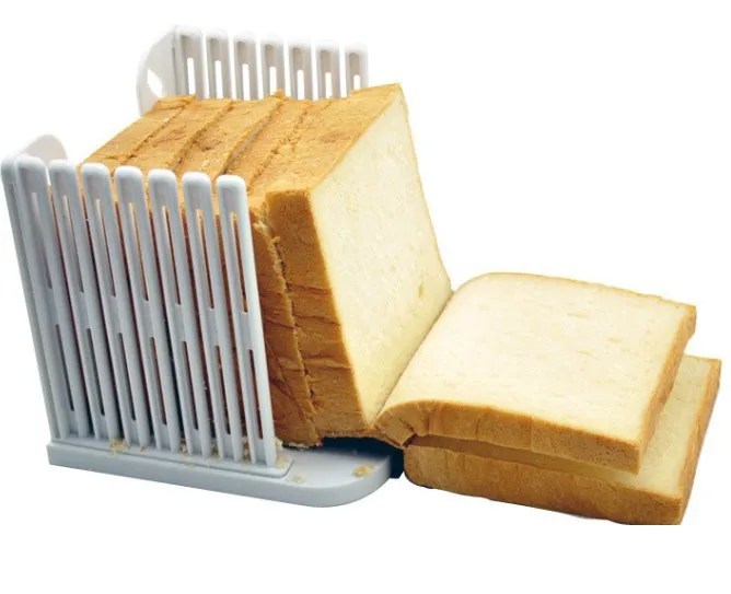 

Cutting Kitchen Tool Bread Slicer Toast Cutter With Cutting Guide Sandwich Maker Slicing Machine Bread Cutter Loaf Toast Slicer