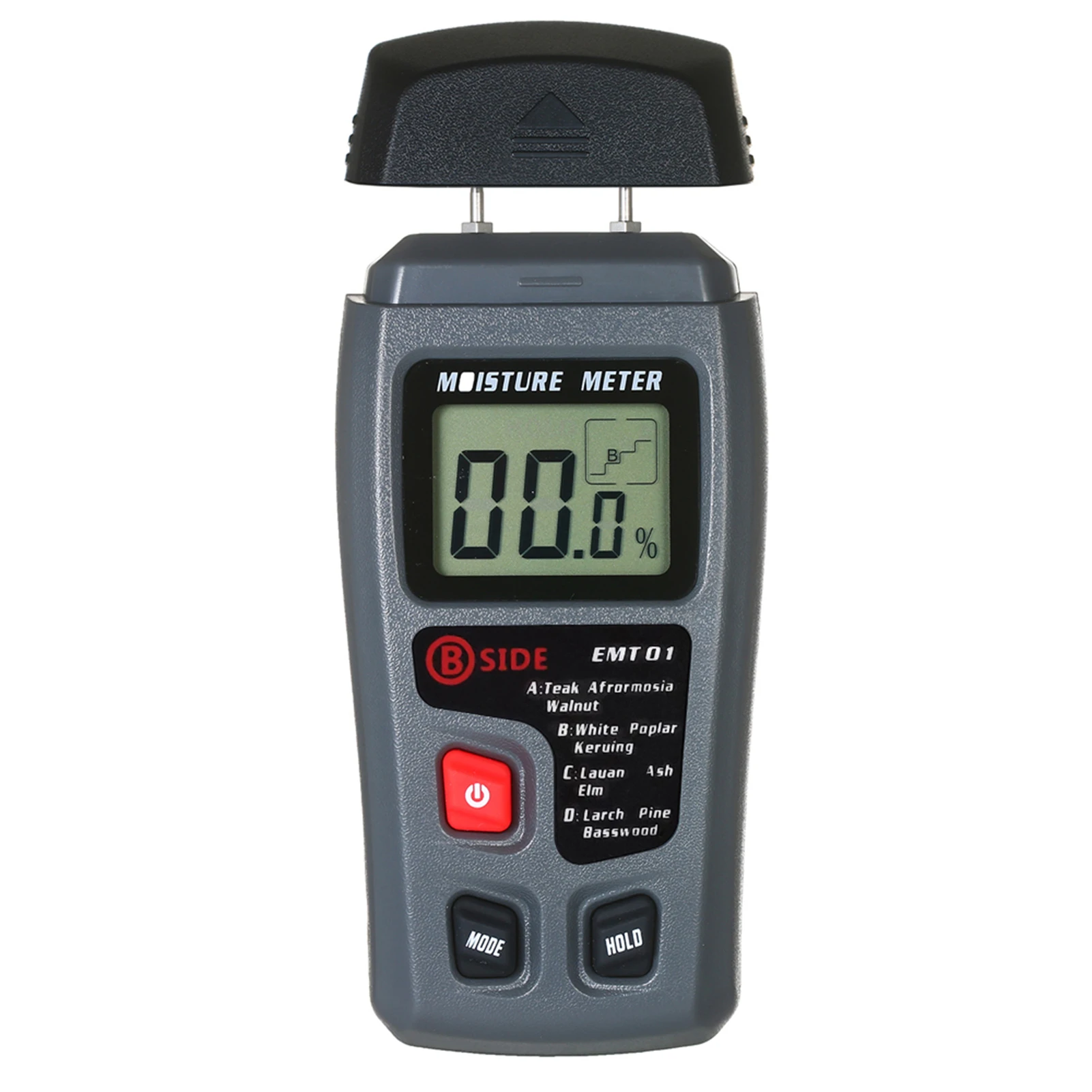 2-Pin Digital LCD Wood 0-99.9% Moisture Meter Humidity Damp Detector Tester 