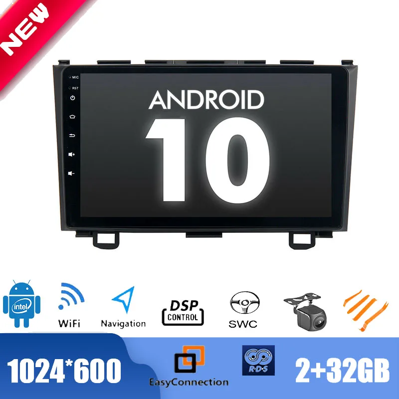 9 &quotAndroid 10 0 радио для Honda CRV 2007-2011 Автомобильный мультимедийный плеер GPS стерео DSP