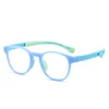 Round Frame Kid Anti-Blue Light Glasses TR90 Retro Ultra Light Eyeglasses Flat Mirror Boy Girl Class Glasses Frame Goggles 3