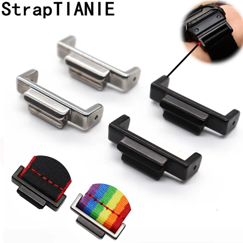 

16mm-22mm Stainless Steel Adapter for Casio G-Shock GA-110/100/120 GD-100/110 DW-5600 5610 GW-M5610 Refit Connector Accessories