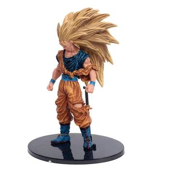 

Dragon Ball Z Goku Super SaiYan 3 Defeated Zero Ver. PVC Action Figure DBZ Goku Damage Brush Saiyan Blood Collection 21cm