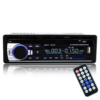 

Car Bluetooth Stereo Audio FM Radio Hands-free AUX Input USB MP3 Music Player Hands-free Calls U-Disk Car MP3 Player