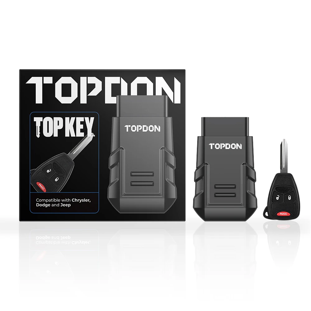 Topdon Key Programmer Extra Car Lost Key Matching Tool  OBD2/EOBD Functions Bluetooth For DIYer/Locksmiths(Toyota/FCA) TOPKEY temperature gauge for motorcycle Diagnostic Tools