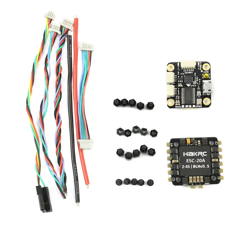 Контроллер полета HAKRC Mini F4 Flytower / F3 AIO OSD BEC &amp 4IN1 20A 15A BLheli_S ESC 2-4S 200mW VTX для