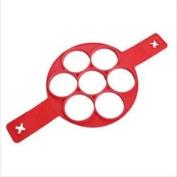 

7 Rings Pancake Mold Nonstick Pancake Egg Ring Maker Cheese Egg Cooker Egg Mold Durable Cooking Tool.