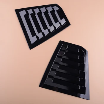 

Pair Gloss Black Rear Side Window Quarter Scoop Louver Shutter Cover Trim Fit For Chevrolet Cruze 2019 2018 2017 2016