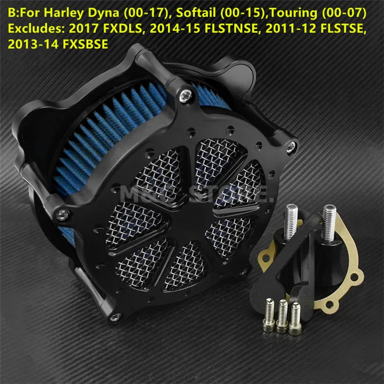 Мотоцикл точки Воздухоочиститель для Harley Sportster XL 04-19 Dyna 2000- Touring Road Glide Street Glide 08-16 Softail - Цвет: Blue B
