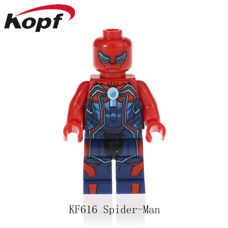 

Figures Super Heroes Nightrunner Mark 11 Spider-man Building Blocks Bricks Collection Model Action Toys For Children KF616