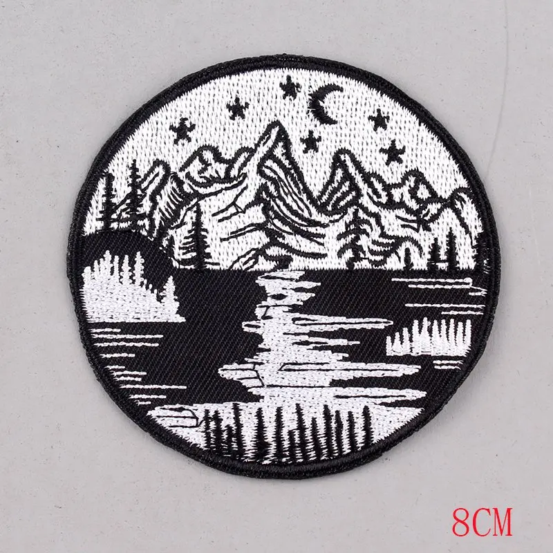 Pulaqi Van Gogh Patch Iron On Patches Embroidered Patches For Clothing Vikings Patch for Clothes Appliques Stripes On Clothes F - Цвет: CZ-PE4731CT