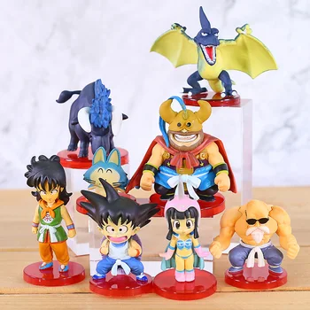 

Dragon Ball Z WCF Child Son Goku Chichi Ox-King Kame Sennin Yamcha Pual Model Collection toys for children 8pcs/set