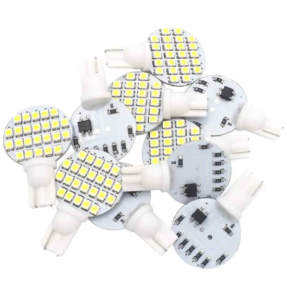 12 В Белый свет 921 194 T10 светодиодный ная лампа 24-SMD клиновидный светильник для RV