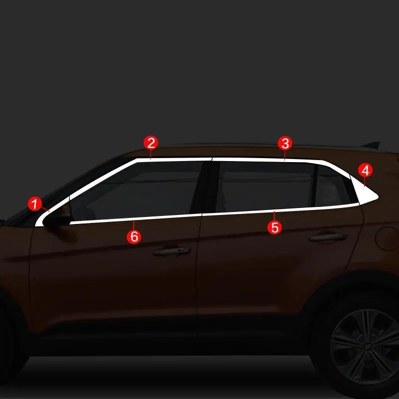 Автомобильные оконные внешние авто модифицированные декоративные молдинги