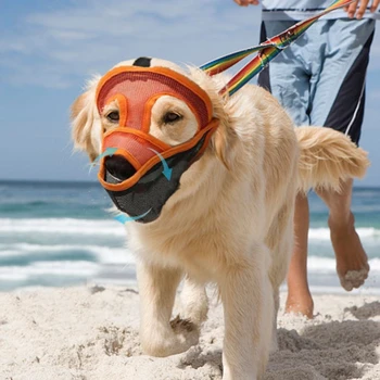 

Adjusting Pet Dog Muzzle New 1Pc 5 Sizes Plastic Strong Dogs Muzzle Basket Design Anti-biting Dog Mouth Mask For Dogs