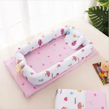 90*50*15 см детская кровать-гнездо переносная люлька для путешествий детская хлопковая Колыбель для новорожденных складная детская кроватка бампер