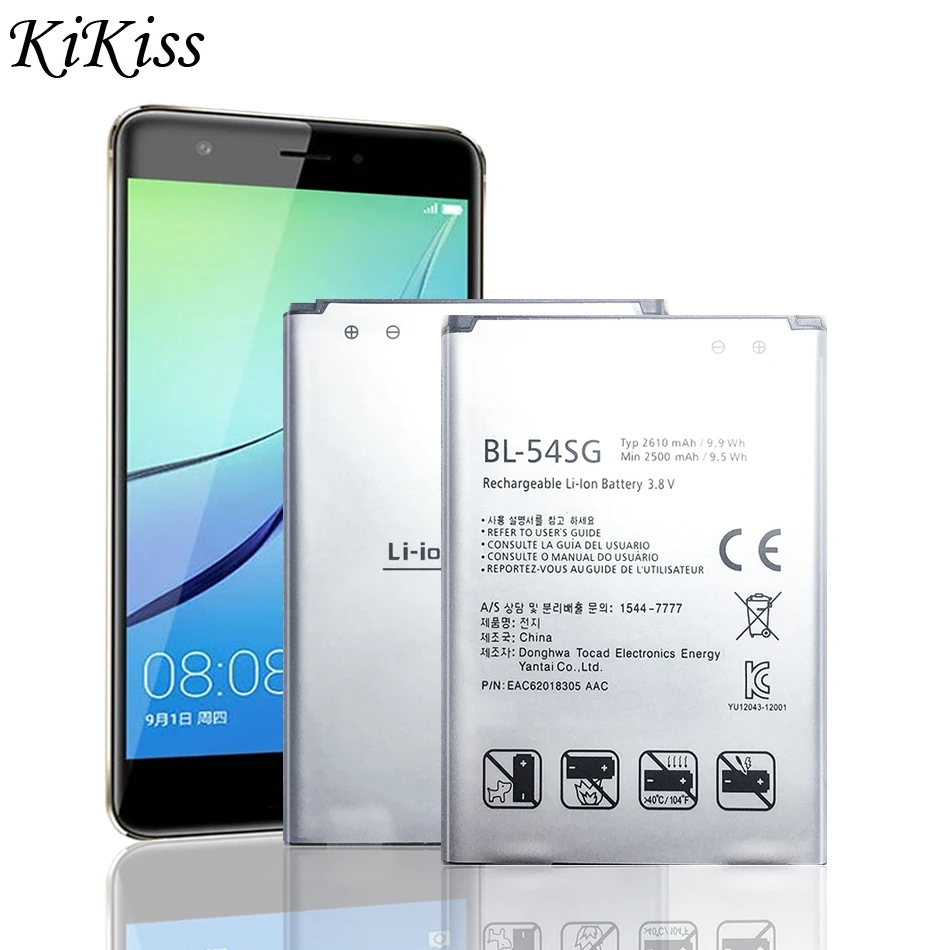 YKaiserin литий-ионных батарей BL-54SG 2610 мАч батареи мобильного телефона для LG Optimus G2 F320