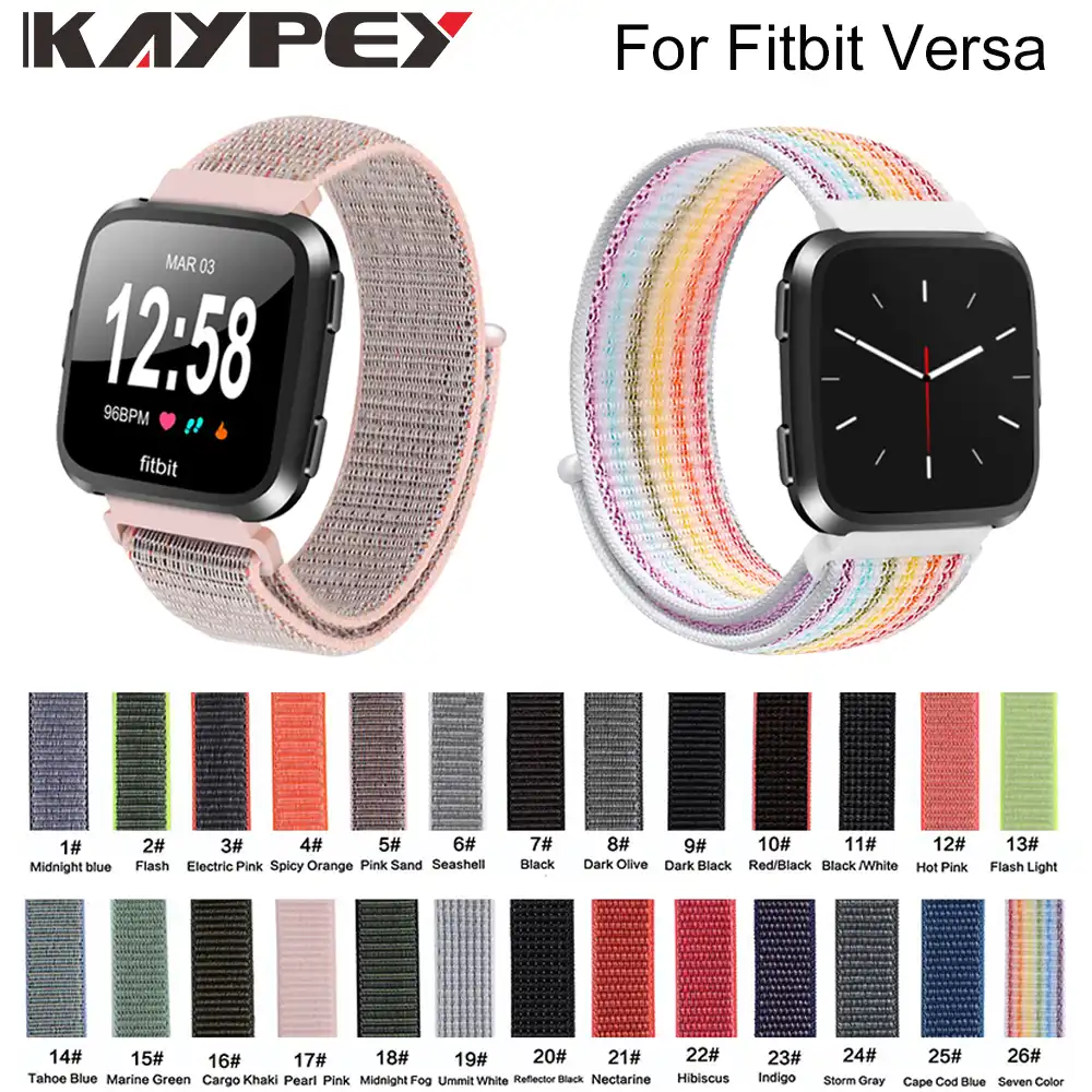 fitbit versa nylon band