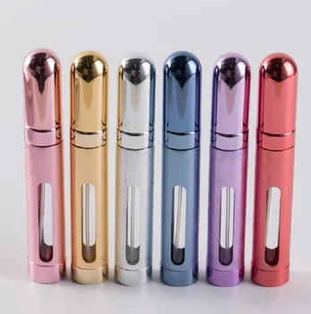 

12 ML Portable Mini Empty Refillable Perfume Bottle Aluminum Spray Atomizer Bottle For Spray Scent Pump Housing Makeup Container
