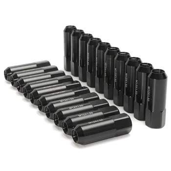 

20Pcs/Set Aluminum M12X1.5 60mm Extended Tuner Racing Lug Nuts Wheels Rims Black For Nissan /Infiniti /Subaru /Suzuki /Mazda