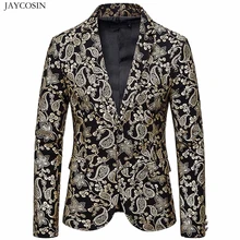 JAYCOSIN, хит, одежда, Блейзер, Мужской Блейзер, M-2XL, смокинг, для мужчин, на одной пуговице, мужской однотонный приталенный костюм, мужские пиджаки
