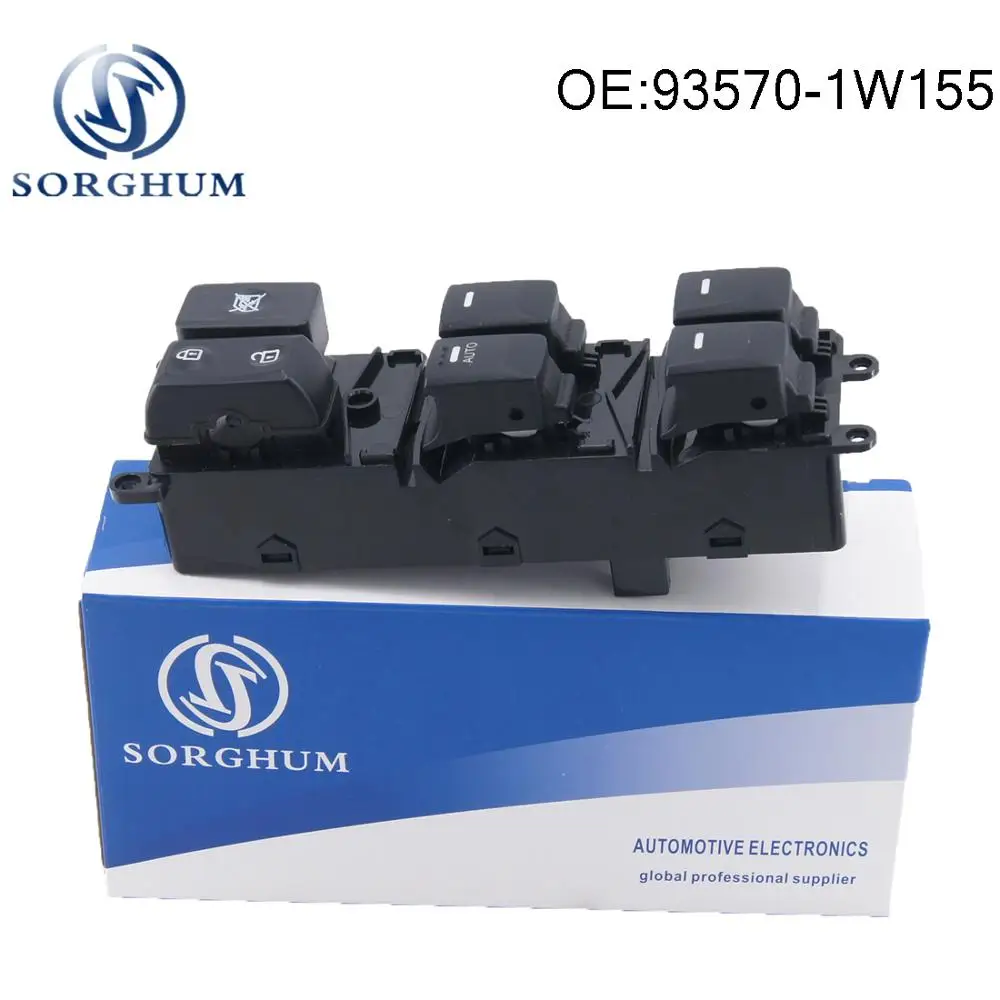 

93570-1W155 935701W155 Driver Side Power Window Switch For Hyundai Rio Pride 12-15