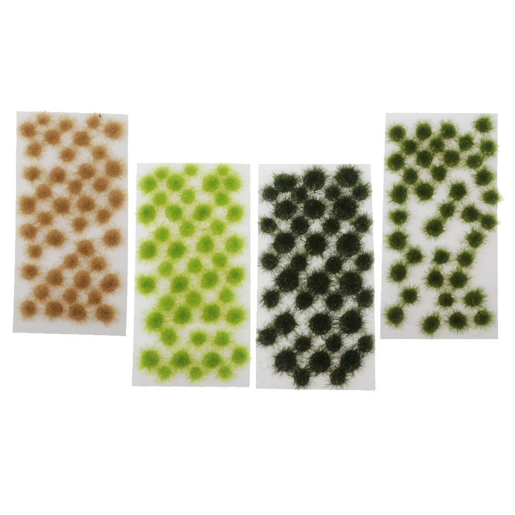 160x Self Adhesive Static Grass Tufts Wasteland Tuft Terrain Model Kit Dioramas