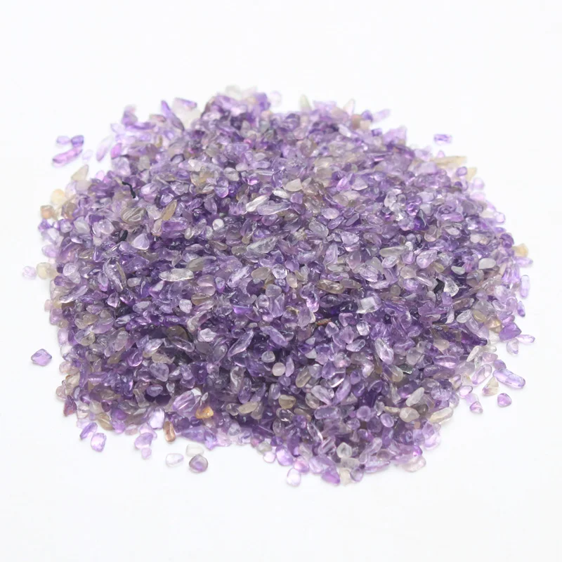 

CrystalGravelPurple Crystal Gravel Decoration Small Particles Energy Degaussing Crystal Stone Flowerpot Decoration-Style Crystal
