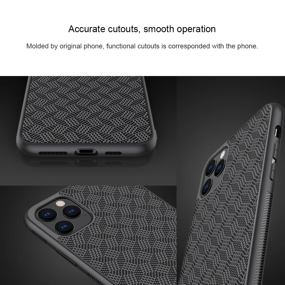 Роскошный ударопрочный Ультратонкий чехол для iPhone 11 XI NILLKIN клетчатый чехол из синтетического волокна чехол для телефона Fundas защитная оболочка