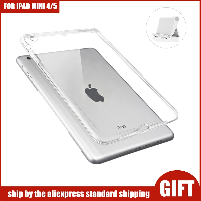 Мягкий ТПУ чехол SCHANGE для iPad Mini 4 5 7 9 дюйма прозрачный защитный Mini5 Mini4|Чехлы