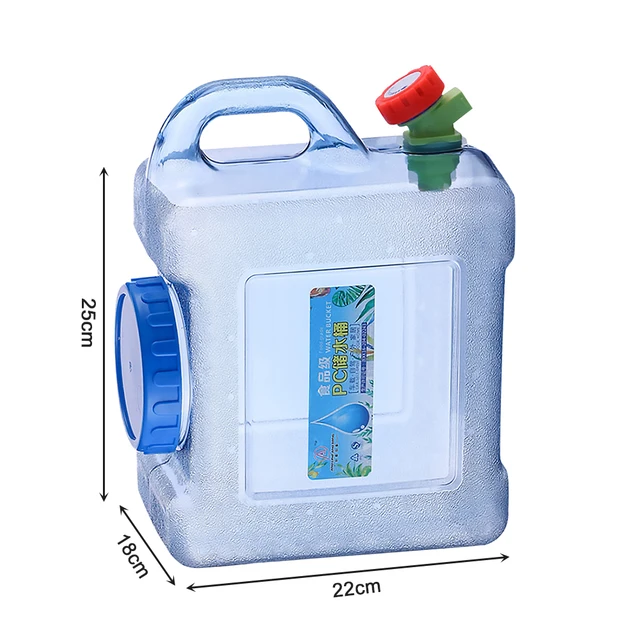 15/20L Alimentaire Camping, Bidon avec Robinet Et Poignée Camping Réservoir  d'eau Potable avec Bec Verseur en Plastique Epais, Parfait pour Camping Car  Voyage Voiture Maison : : Sports et Loisirs