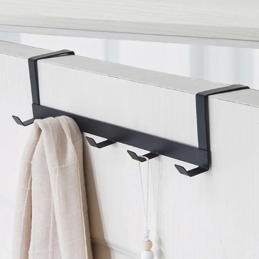 

1 pcs Over The Door Hooks Home Bathroom Organizer Rack Bedroom Living Room Clothes Coat Hat Towel Hanger Home Storage Organizers