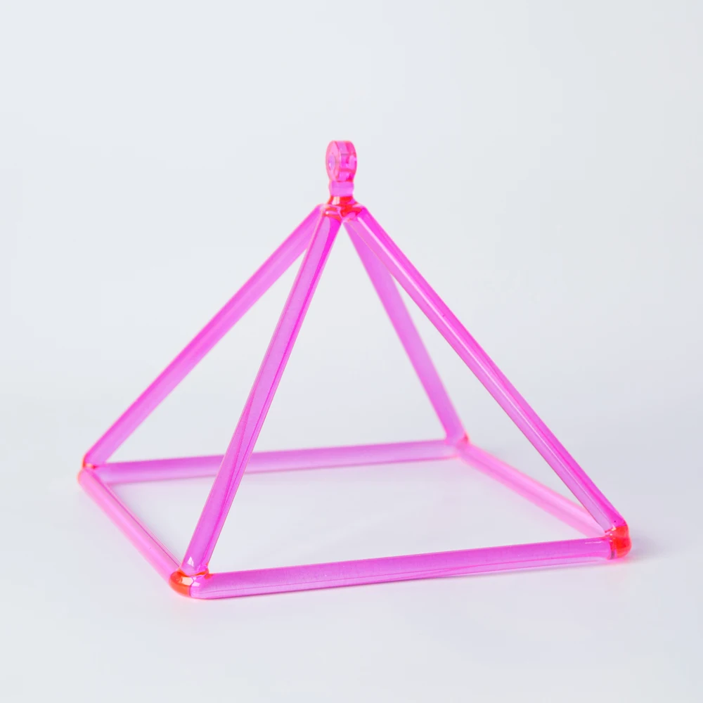 9 &quotРозовый цвет кристалл поющая пирамида для исцеления звука музыкальная