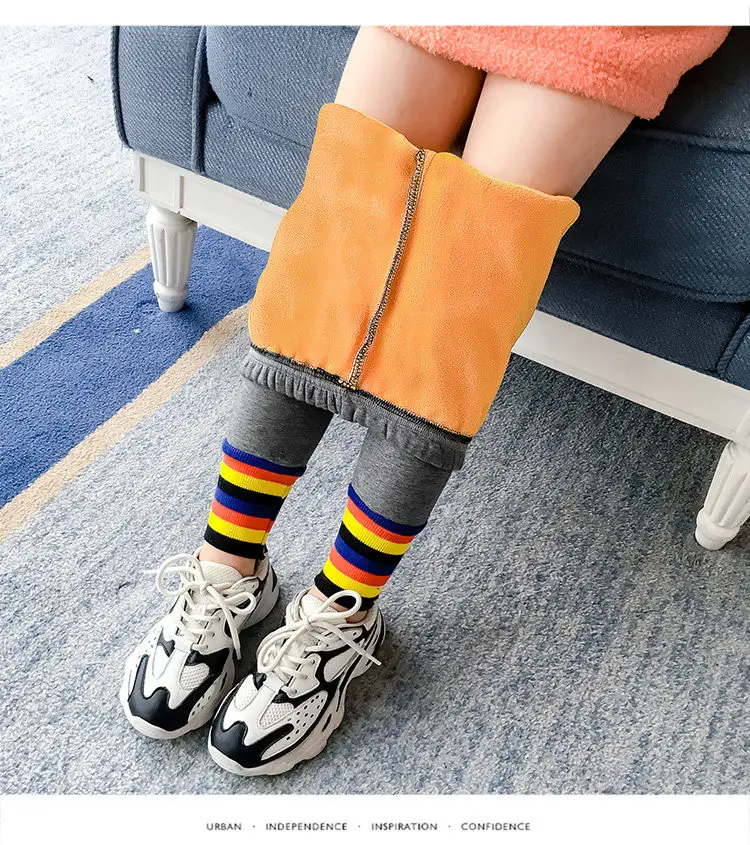 裤脚四色加绒打底裤详情_15