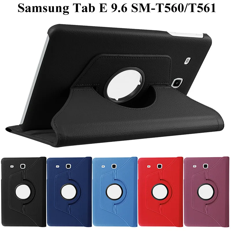 360 Вращающийся Смарт PU кожаный чехол для Samsung Galaxy Tab E 9,6 T560 T561 SM-T560/T561 складной Folio стоячая таблетница + пленка + ручка