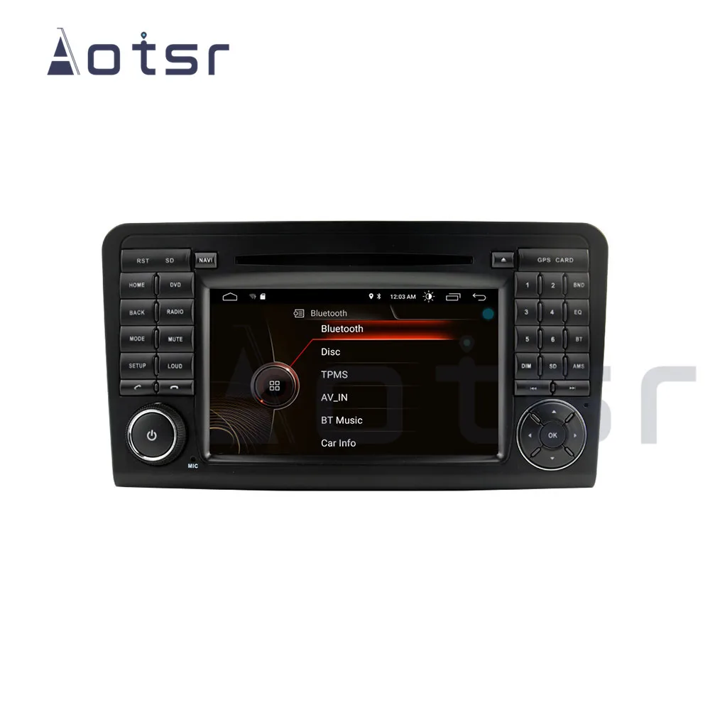 Top Android 9.0 Car DVD Player GPS For Mercedes-Benz GL-X164/ML-W164 radio Car Auto Stereo Radio Car Multimedia Player 4G Head Unit 7