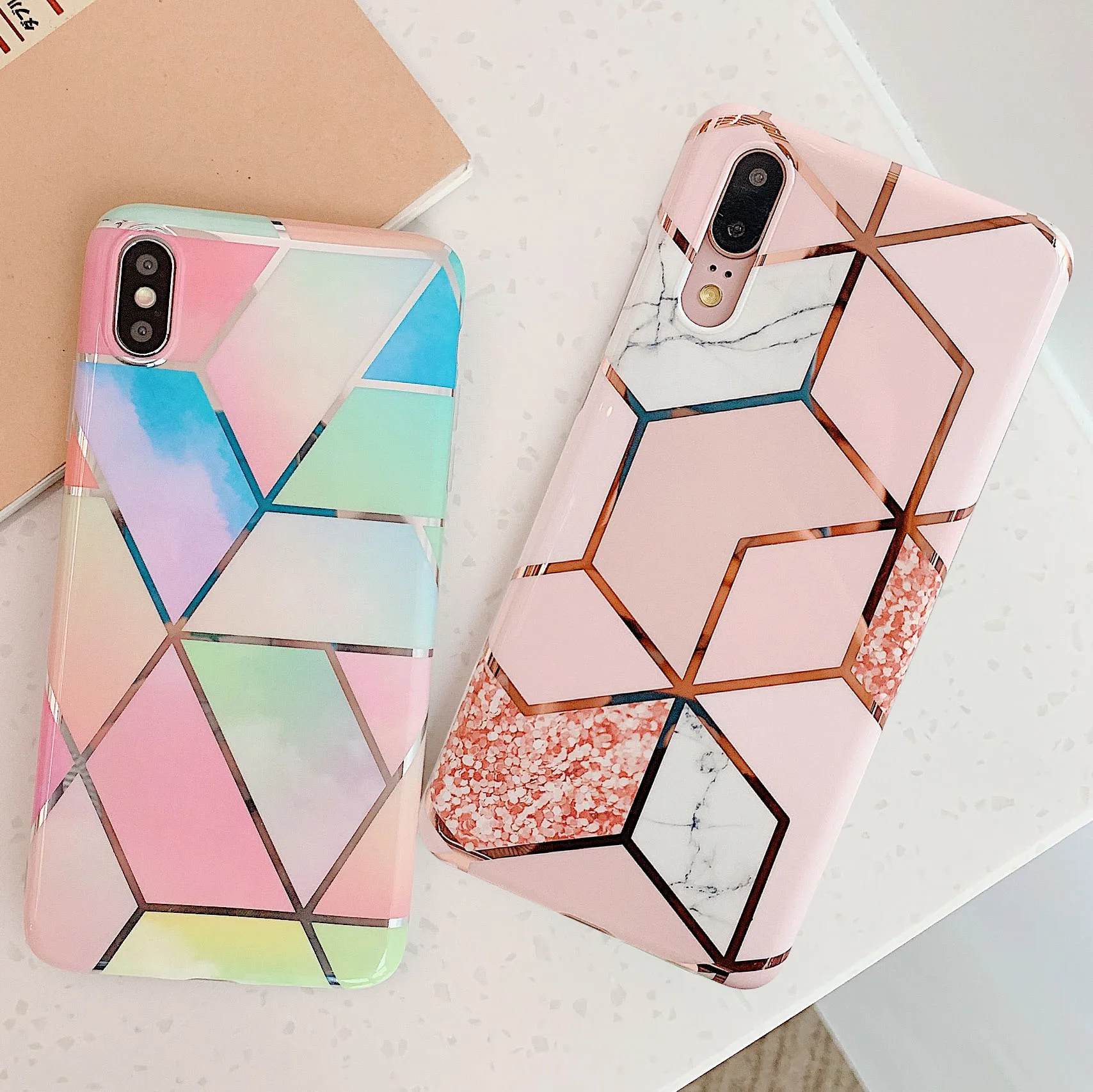 Роскошный чехол с мраморным покрытием для Huawei P20 Lite P30 Pro Nova 3 3i 3e 4e 2S Mate 20 lite задняя