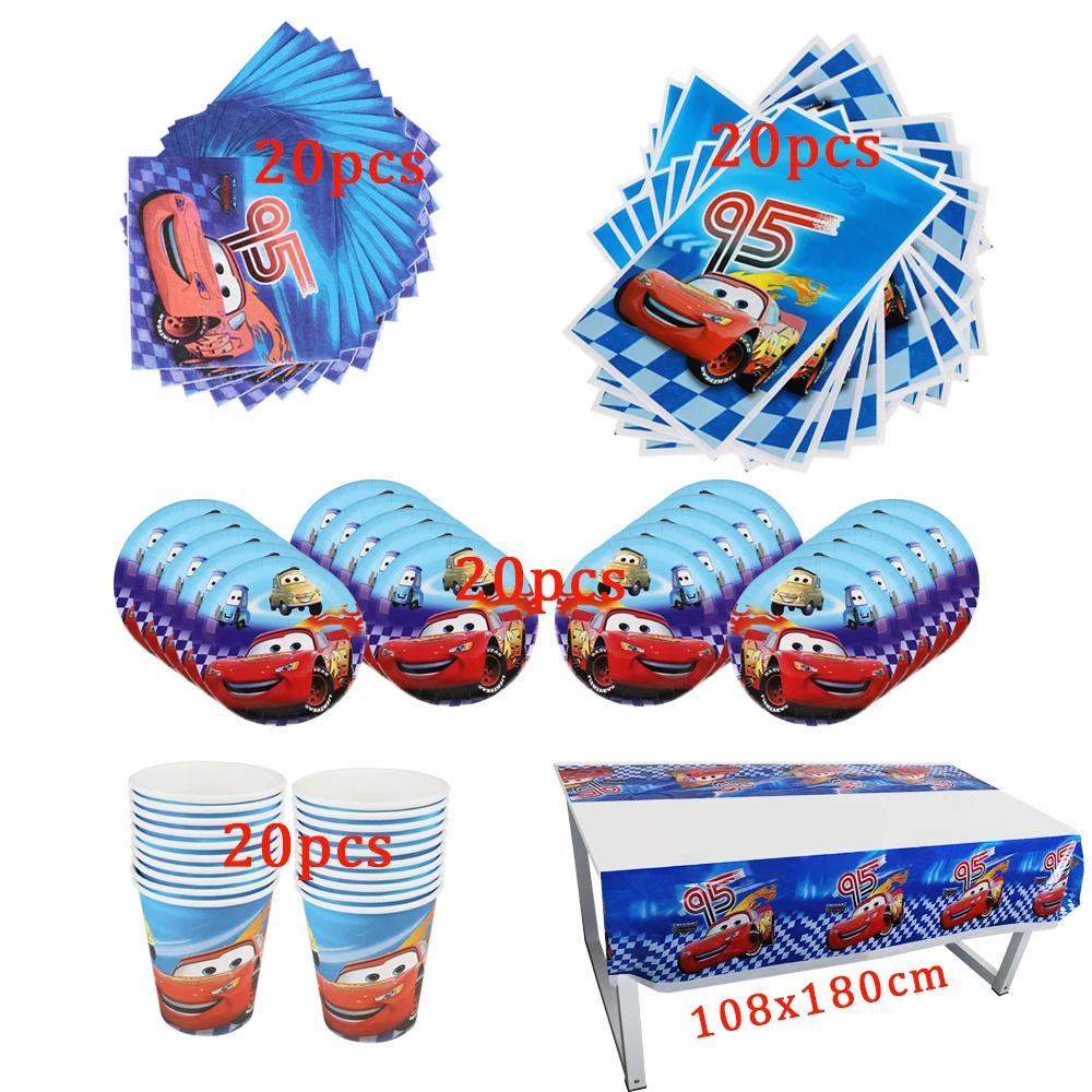 20杯+20盘+20纸巾+20礼品袋+1桌布,